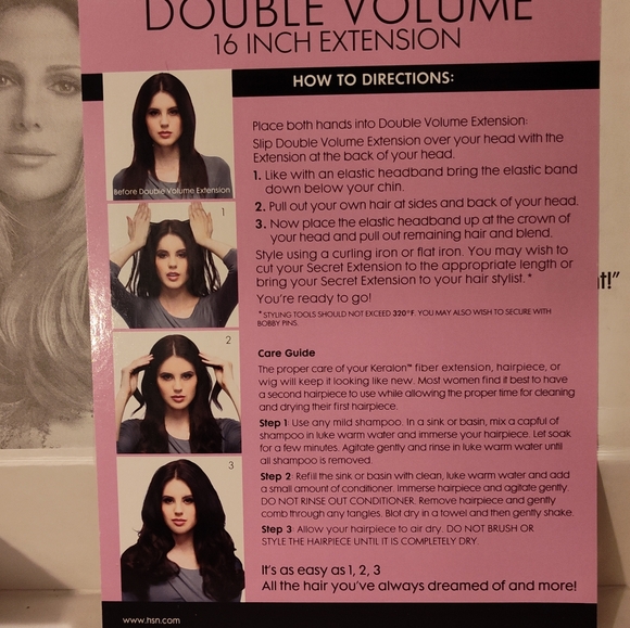 NWT! Secret Extensions 16" Highlighted Brunette Hair Extensions - Picture 16 of 16